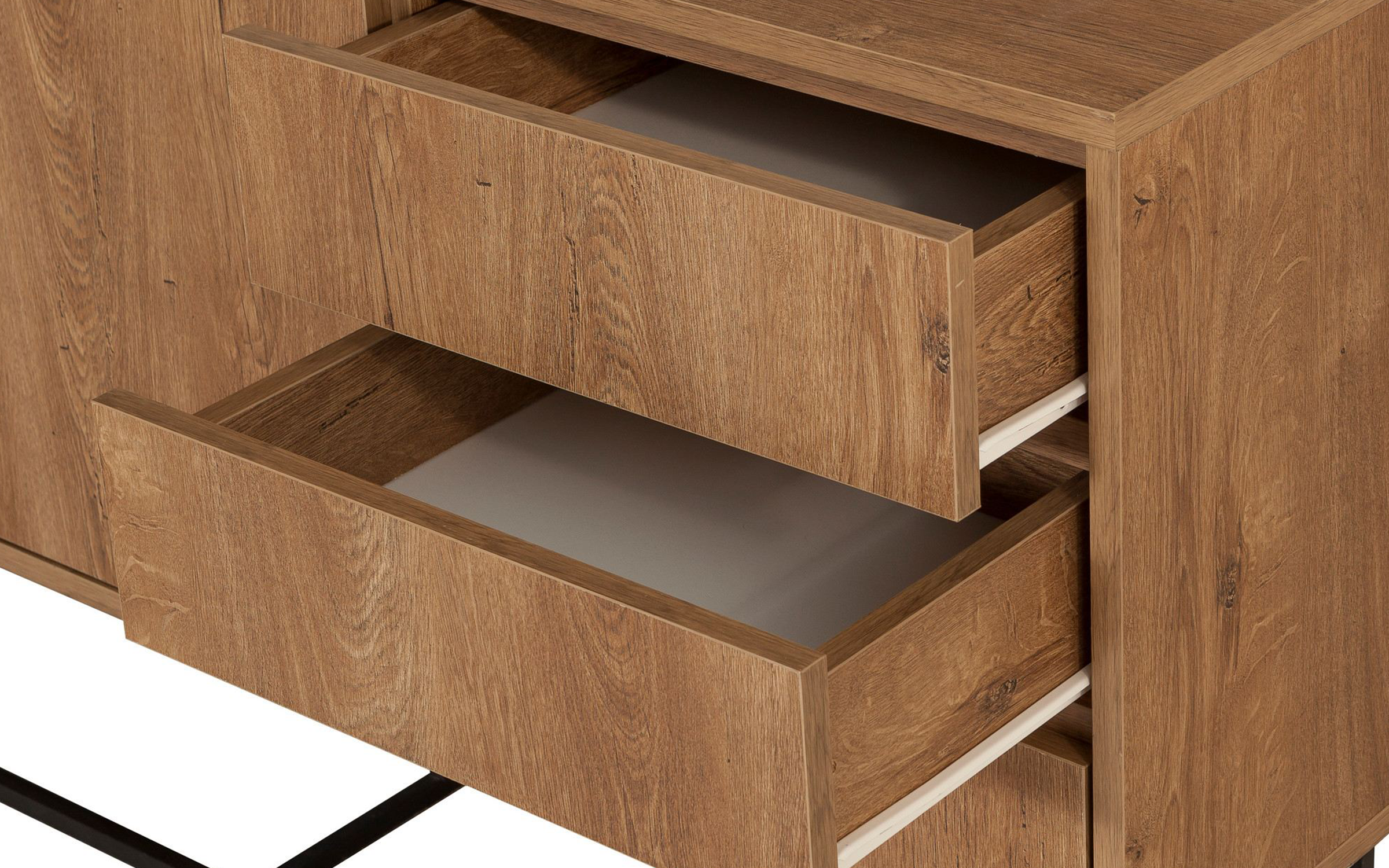 Modul TV Ruba, nuc + negru  6